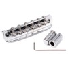 Alnicov Chrome Adjustable Saddle Bridge with Thimbles for Mustang Jaguar