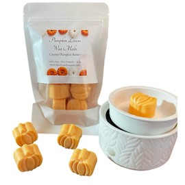 Choose Your Favorite Pumpkin Scent - Highly Scented Soy Pumpkin Wax Melts - Pet-Friendly - All Natural - Hand-Poured. (Caramel Pumpkin Butter)