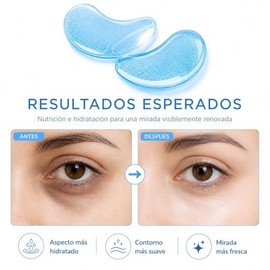 60 Parches Ojos Acido Hialuronico, Mascarilla Para Ojeras Y Bolsas, Contorno De Ojos, Hidrogel Anti Arrugas, Lineas De Expresion, Hinchazon, Parches H