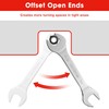 WORKPRO SAE Super-Thin Open End Wrench Roll-up Set, 7PCS, 1/4"