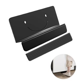 Cabinet Foot Pull, Foot Pull for Trash Cabinet Drawer, Used as Non-Contact Hands-Free Foot Handle Opening Tools, Suitable for Full Cover Cabinet Doors (1 Pack, Black)