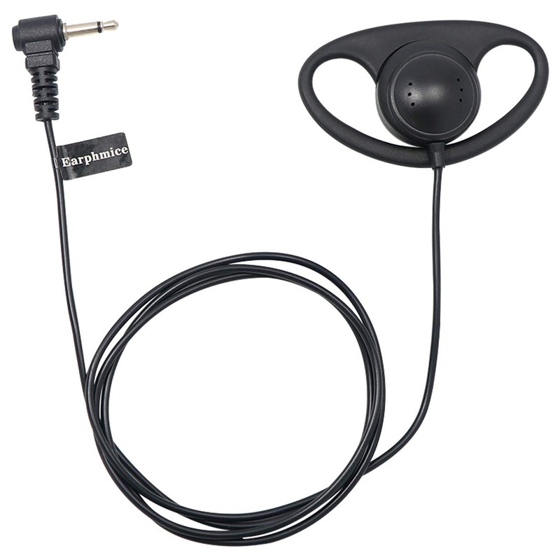 Auriculares de goma suave en forma de D de 3,5