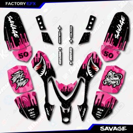 Factory EFX Inc Pink Savage Camo Racing Graphics kit fits Polaris Predator 50 ATV Decals 06+