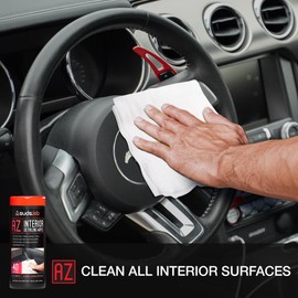 Suds Lab Car Wipes Interior Cleaning Bundle - Pack of 4 All-Purpose Cleaner Protectant, Leather Cleaner, and Glass Cleaner Automotive Care, 160 Wipes