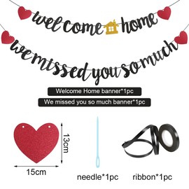 Welcome Home Decoration, Welcome Home Garland, We Missed You So Much Banner, Welcome Back Decoration for Return, Family Celebrations, Housewarming, School, Season, Party Decoration