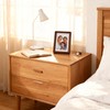 Gdfmsc 4x6 Picture Frame with Mat for 3x5, Natural Walnut