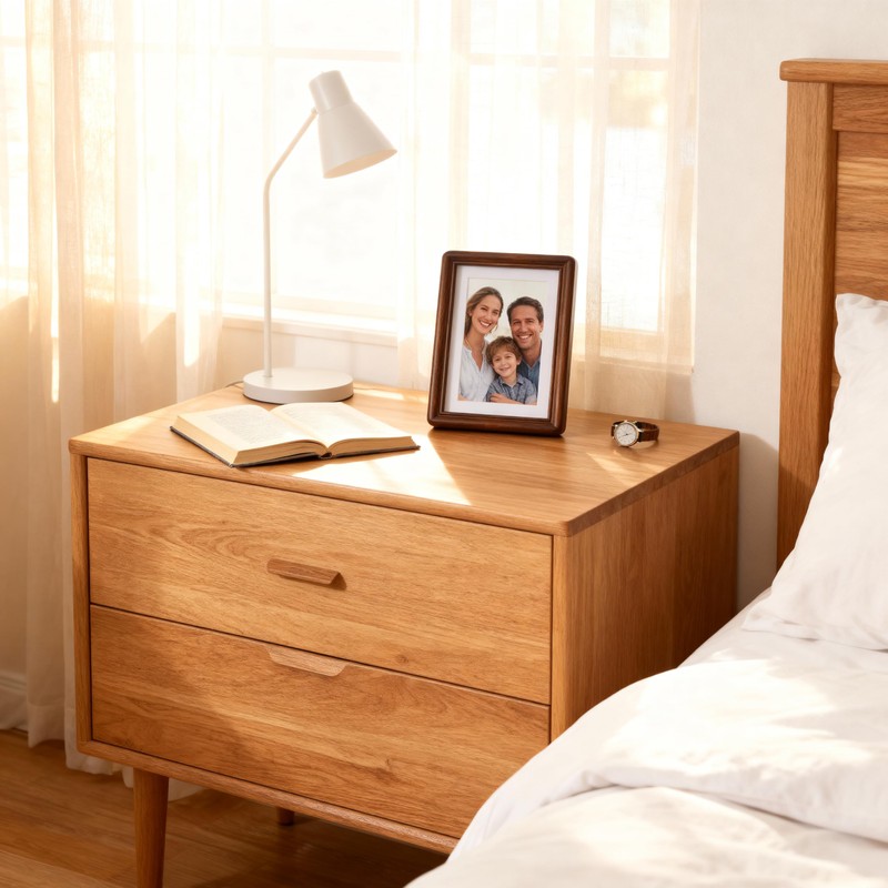Gdfmsc 4x6 Picture Frame with Mat for 3x5, Natural Walnut