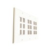 DIYTECH Keystone Wall Plate, 18 Port Keystone Jack Wall Plate,