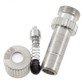 AYLIFU Mist Nozzle Brass Hose Nozzle Mister Nozzles Silver 27.5×6mm/1.08×0.23inch Tips for Outdoor Irrigation and Cooling Systems in Landscaping 6PCS