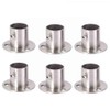 Gasea Stainless Steel Wardrobe Hanging Rail Rod End Support Bracket