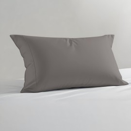 Linenwalas 100% Supima Cotton Pillow Cases Standard Size, Premium Luxury Pillow Covers 20x30 Inches, 1200 Thread Count, Envelop Closure, Set of 2 Piece - Grey