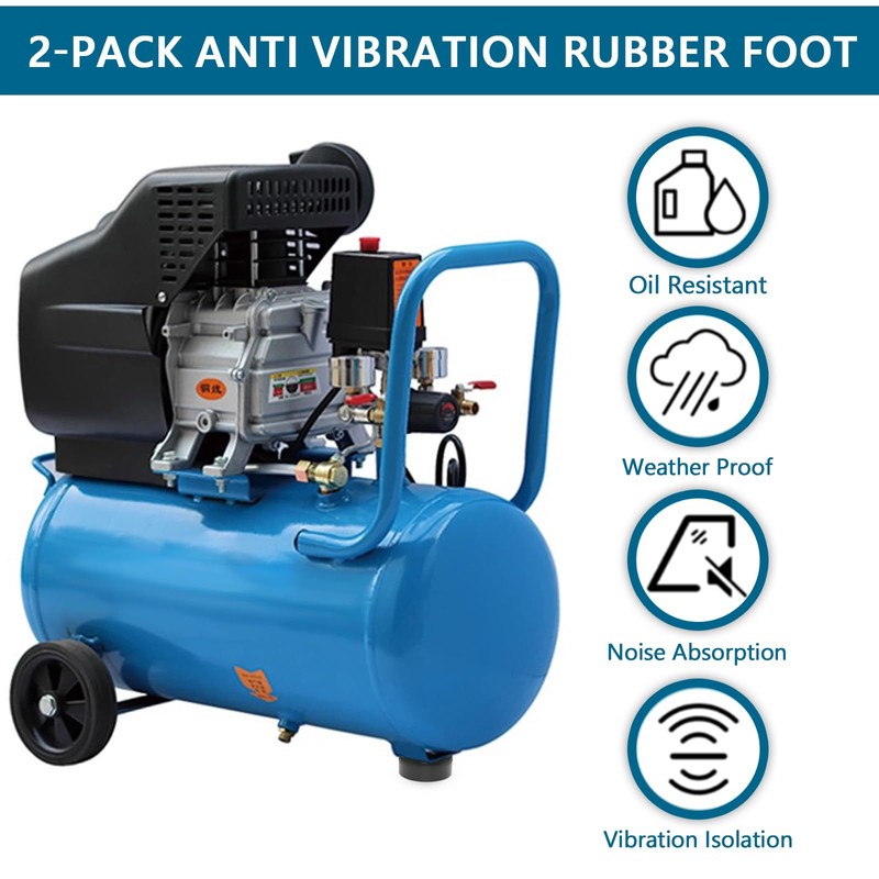 PWEOW Anti Vibration Heavy Duty Rubber Foot, 1 X 2.5