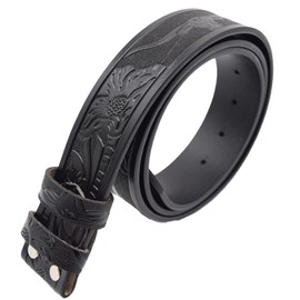 Startside Replacement Belt, Unisex, Buckle, Very Convenient Series, Vintage Style, Pattern: Black and black