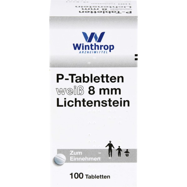 P-Tabletten weiß 8 mm Lichtenstein, 100 St TAB