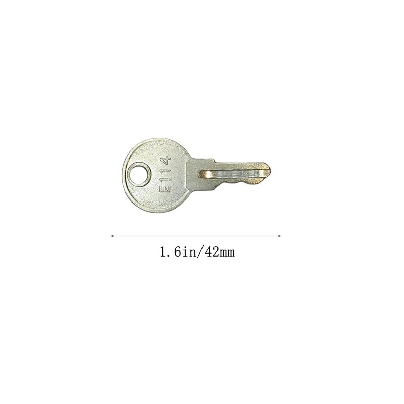 Pitertul 12PCS E114 Key for Toilet Paper Dispensers, Silver, Lock,