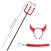 Devil Costume Set Includes Red Bodysuit Devil Tail Devil Fork