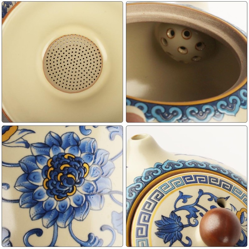Chinese Tea Pot Sets,10 Pcs Portable Ceramic Cup for Tea,