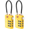 SURE LOCK TSA Compatible Travel Luggage Locks, Inspection Indicator, Easy