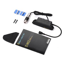 SKYSONIC T-902 Acoustic Guitar Active Soundhole Pickup Magnetic + Microphone Dual Pickup Systems with Volume Controls for Classic Folk Guitars (Battery Not Included)