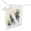 Ambesonne Palm Tree Fabric Pouch Set of 2, Coconut Trees