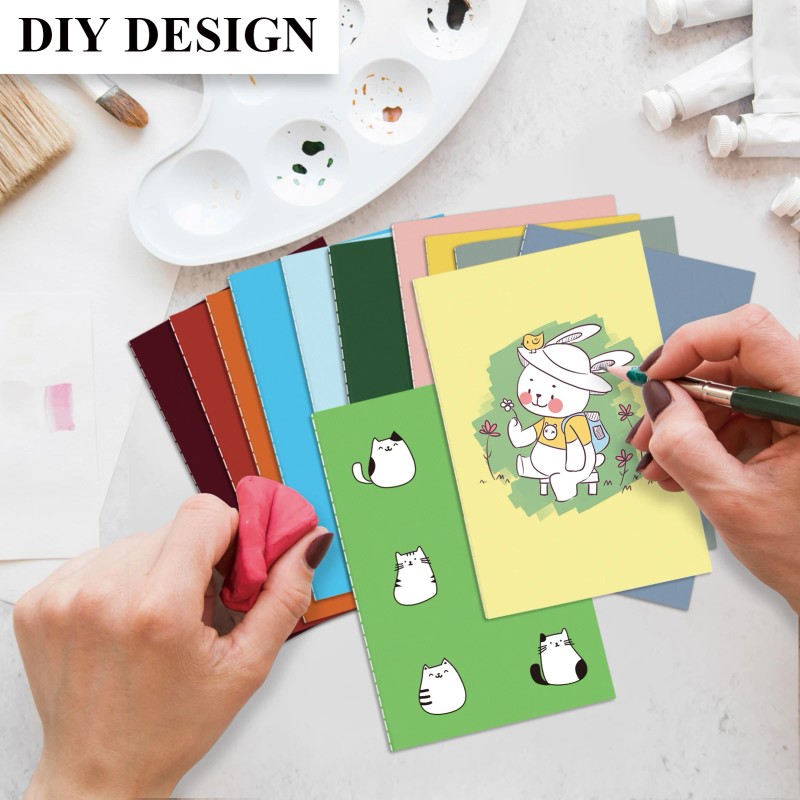 24 Pack A7 Mini Notepad Small Pocket Journals Bulk Gifts