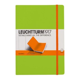 LEUCHTTURM1917 Bicolor Special Edition - Medium A5 Plain Hardcover Notebook (Lime-Orange) - 249 Numbered Pages