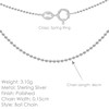 Tuscany Silver Ball Chain Necklace of 46 cm/18-inch