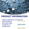 Innfeeltech 2 W 1% Tolerance 100K Ohm Metal Film Resistor