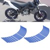 Motorcycle Wheel Rim Stripe Decal, 16pcs Bike Motorcycle 16-18inch Reflective