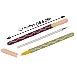 Maydahui 12 PCS Chocolate Bar Shape Rollerball Gel Pens Covered Biscuit Sticks Pen Funny Food Pens Novelty Dessert Pen Black Ink for School Party Office