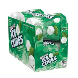 Ice Breakers Ice Cubes Spearmint Sugar Free Chewing Gum Bottles, 3.24 Oz (6 Count, 40 Pieces)