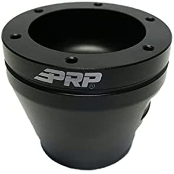 PRP Seats UTV Steering Wheel Hub built for Polaris, Can-Am, Arctic Cat & Textron. Compatible with Quick Release & 6-Point Bolt Steering Wheels - Black (1 Hub)