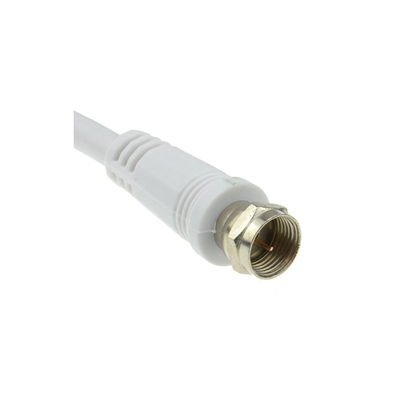 kenable Coaxial Satellite to TV Aerial Cable F type Plug