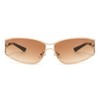 LJCZKA y2k Trendy Sunglasses for Women Men Cool Futuristic Sunglasses