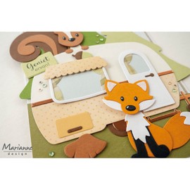 Marianne Design Collectables, Caravan by Marleen, Intricate Designs and Embossed Details for Paper Crafts, Pink, One Size