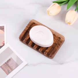 YOSHIKI YK-SB1 Soap Rest Wooden Bathroom Dish Rest Stylish Soap Tray Draining Soap Dish Soap Case Soap Holder Soap Stand Washstand SDGs Expuller