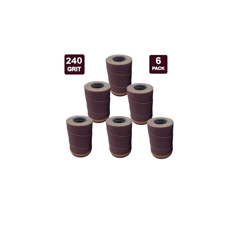 Ready-to-Wrap Sandpaper Rolls | 240 Grit | 6 Pack |