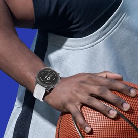 ISABAKE Compatible with Fenix 7S Band Silicone Sport Watch Bands for Fenix 7S Pro/Fenix 6S/Fenix 6S Pro/Fenix 5S/Fenix 5S Plus/D2 Delta S Smart Watch-Silver Buckle