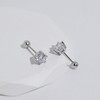 Meissa Hypoallergenic Stud Earrings for Women Men Cubic Zirconia Screw