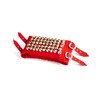 Esplanade Ghungroo Pad for Kathak, Brass 5-Line Ankle Bells, Velvet