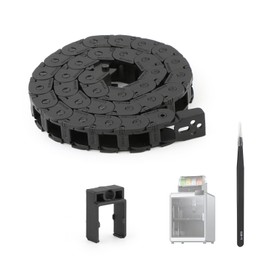Drag Chain for K2 Plus 3D Printer Open Cable Drag Chain for K2 Plus Open Drag Chain Bridge Type Cable Replacement Black