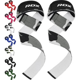 RDX Wrist Strap, Lifting Strap, For Training, Gym, For Beginners to Professionals, Anti-Slip Pads, Both Hands, Men's, Women's, Genuine Japanese Product (Camo Gray)