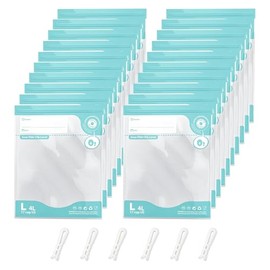 Sous Vide Bags Reusable, Vacuum pack bag 20 pcs (10.23 * 13.4in) Comes with 6 sealing sliders PA&PE material Double zipper Long-lasting freshness bag for Cooking, Food Storage, L 20pcs