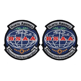 Set of 2 BSAA North America Costume Cosplay Shoulder Patch Iron-ON