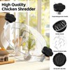 Chicken Shredder,Visible Chicken Breast Shredder Tool Twist with Large Meat