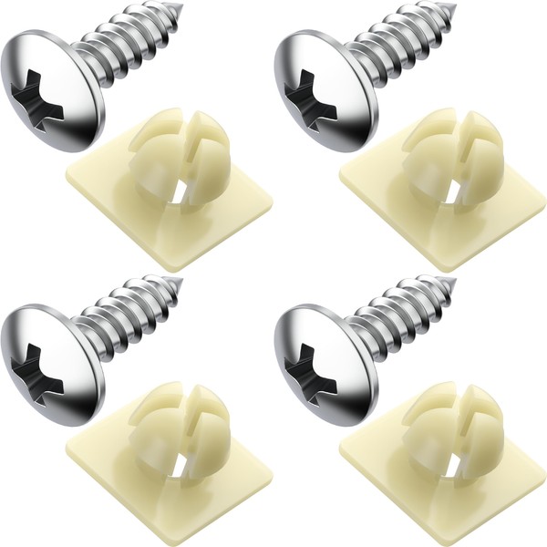 PRIME AVE Stainless Steel License Plate Screws – Rustproof with