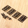 Dophee 32*21mm 平蝶番 丁番 ミニ蝶番 木箱用のヒンジ ウェアヒンジ アンティーク調 ドア用金物 手芸