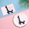 Tincogo 5" Black 12pcs/set Plastic Easels Plate Display Stands Picture