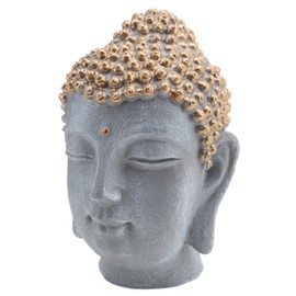 We pay your sales tax Smiling Meditating Buddha Shakyamuni Head Statue 7.5" Tall Blessing Mercy & Love Peaceful (G16641) Feng Shui Idea