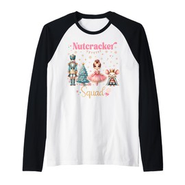 Nutcracker Birthday Girl Party Xmas Costume Raglan Baseball Tee